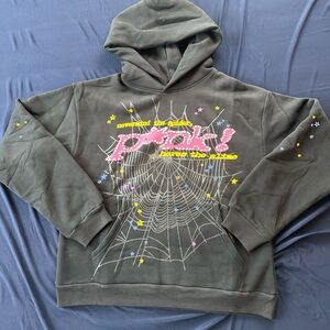 Black and Pink Sp5der Hoodie